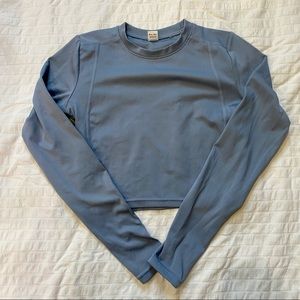 Cropped swim shirt/rash guard
